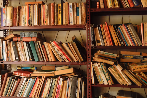 Person holding a book
